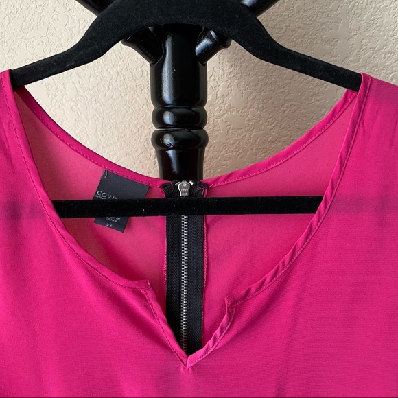 Covington, Pink Tank Top, 2X- NWT - Picture 3 of 8